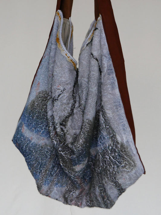 Titan’s shadow on Saturn’s icy rings